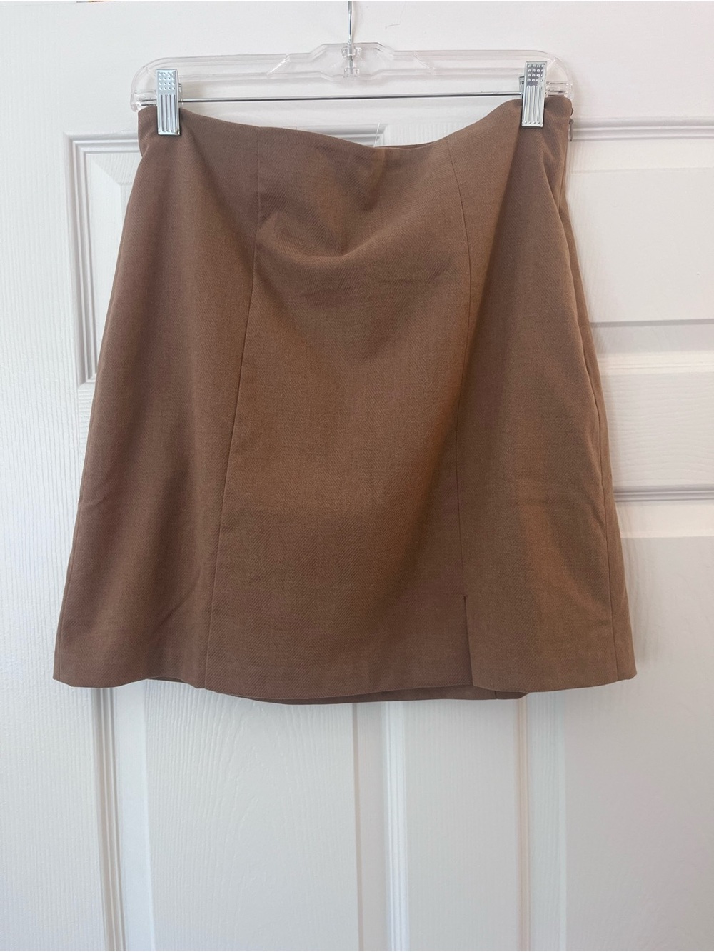 LOFT Brown Mini A-Line Mini Skirt